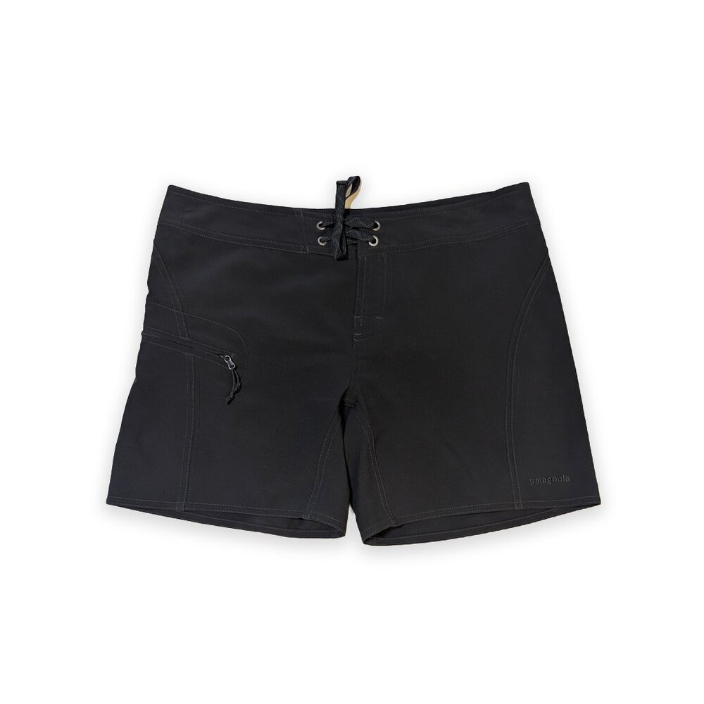 Patagonia Packable Waveferer Zip Pocket Meridian Board Shorts Women's Size 6